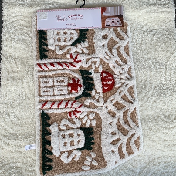 Gingerbread House Bath Rug Bath Mat NWT - Picture 3 of 10